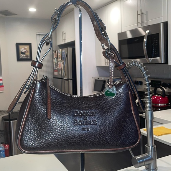 BEAUTY DOONEY & BOURKE BROWN Pebbled Leather Shoulder Bag❗️ - Picture 13 of 17